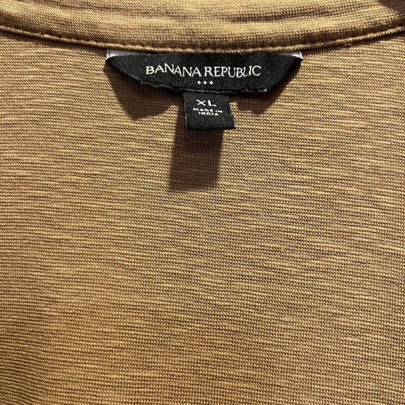 Banana Republic Johnny Collar Dress XL in Whiskey Brown - Picture 10 of 11